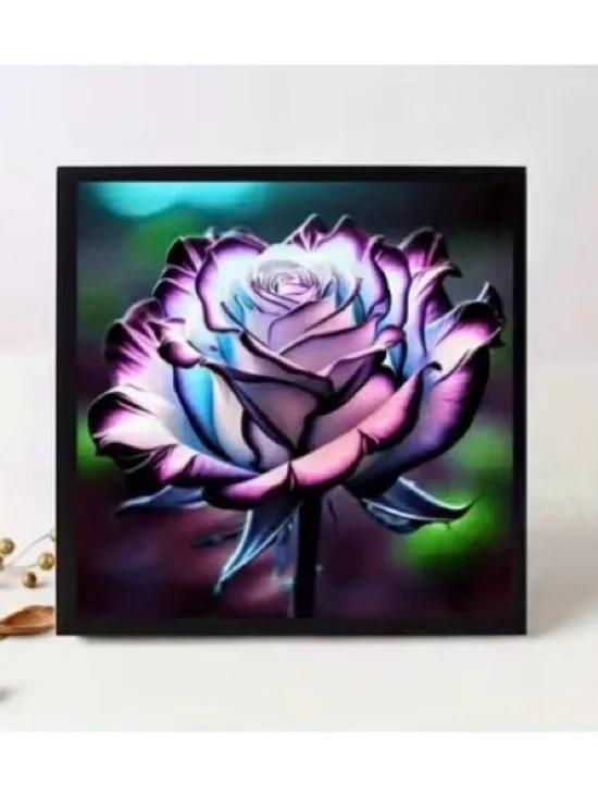 Diamond Painting Kit 35x35 Rainbow Rose Full Drill DIY Craft - Picture 1 of 5